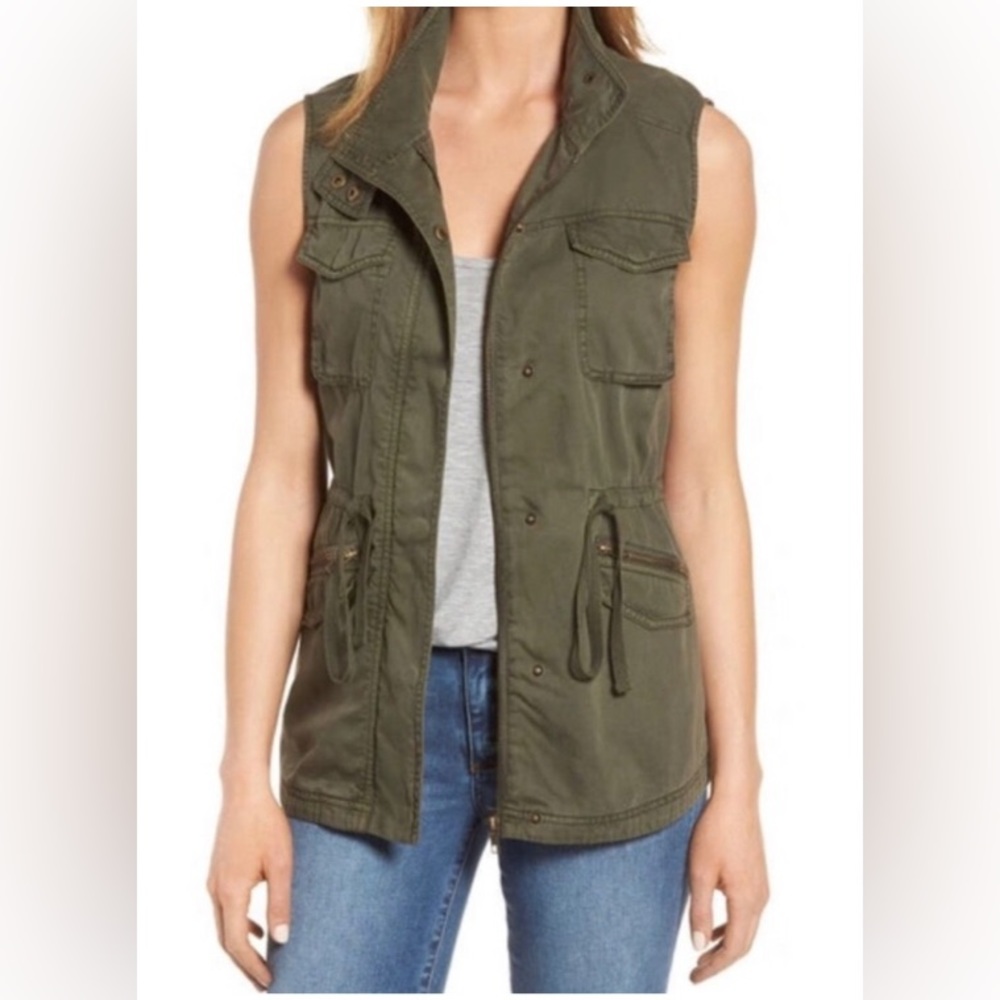 Caslon Sleeveless Utility Vest Size Small